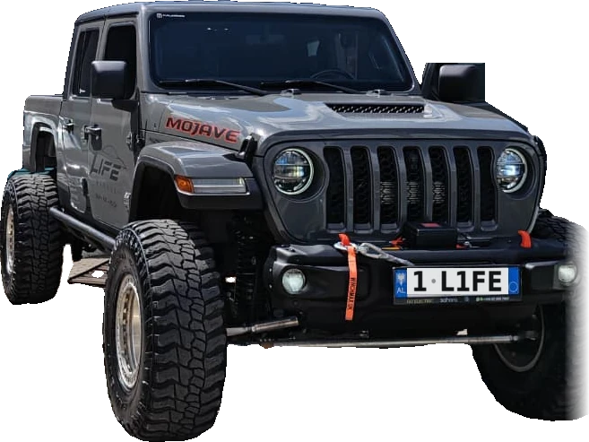 Jeep Gladiator Mojave me PPF Full Body, GSWF Clear PPF në fenerë dhe film GSWF në xhama, punë e 1LIFE Garage në Tiranë